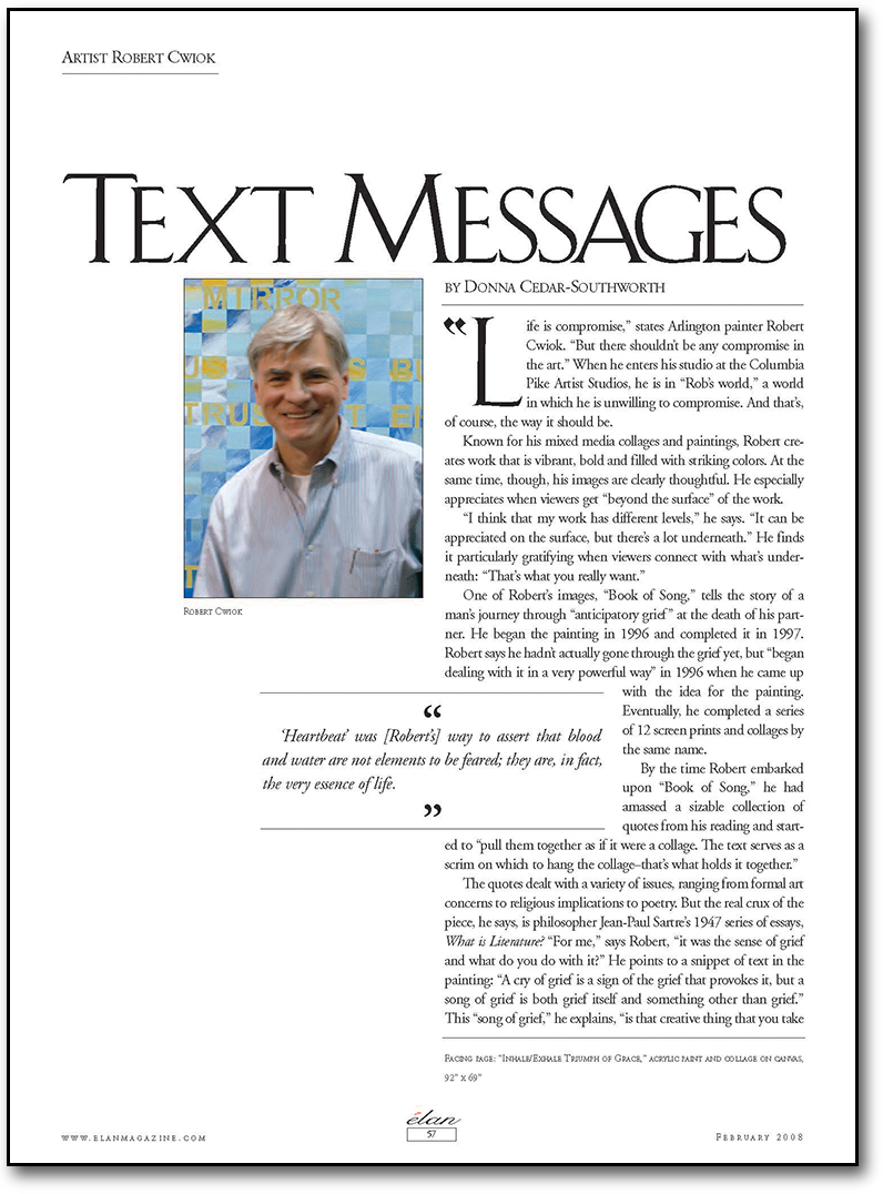 Elan Magazine Article