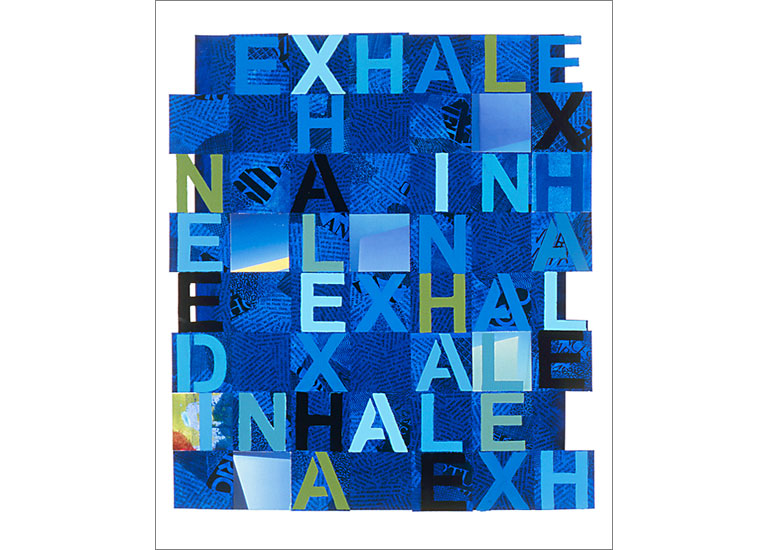 Artwork entitled Variations in Blue